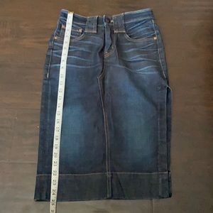 Knee length Calvin Rucker jean skirt